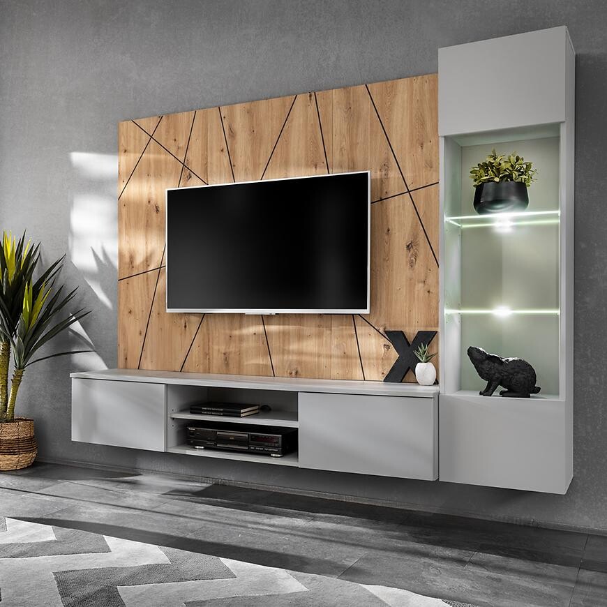 Obývacia stena Xari Pgas Xr G Perla Gray/Artisan