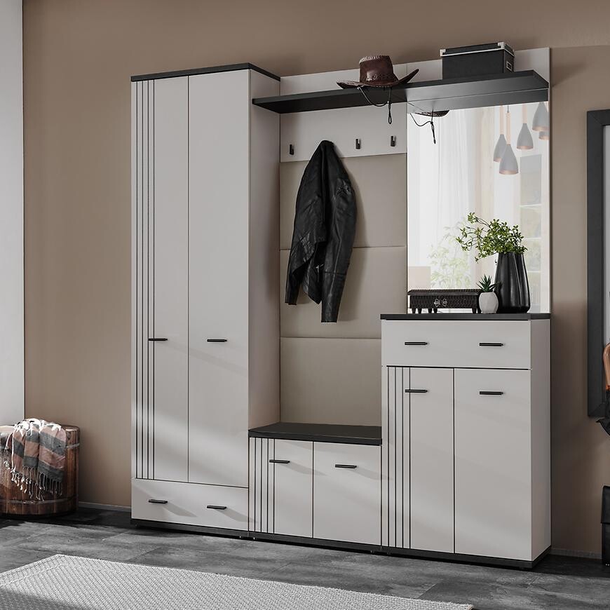 Predsieňový nábytok Hugo VII Cc Hg7 Kašmír/Čierna