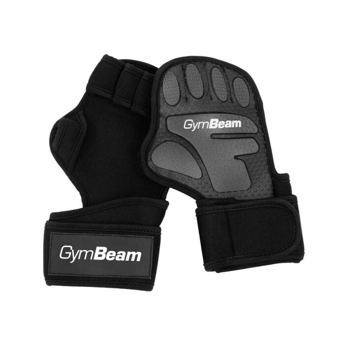 GymBeam Fitness rukavice Heavy Grip Black  S/M