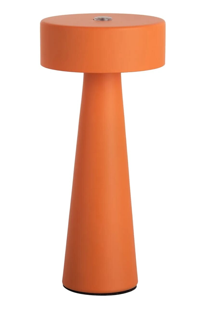 Bezdrôtová led stolná lampa Leitmotiv Mini LED Ring oranžová farba