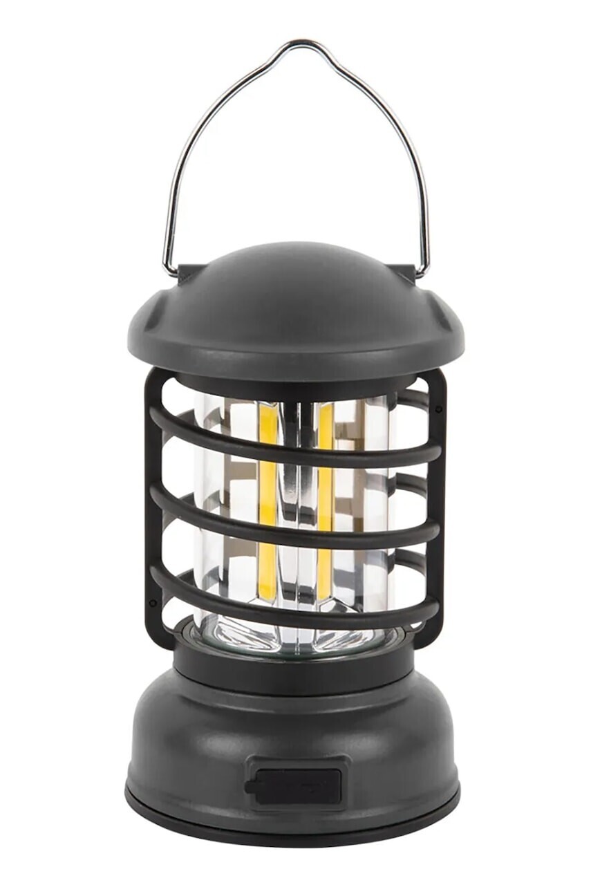 Bezdrôtové led svietidlo Leitmotiv Camping Lantern LED 15 cm čierna farba