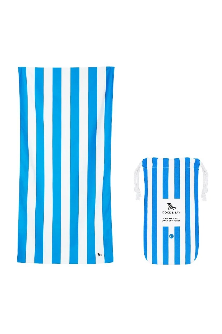 Rýchloschnúci plážový uterák Dock & Bay Bondi Blue 200 x 90 cm
