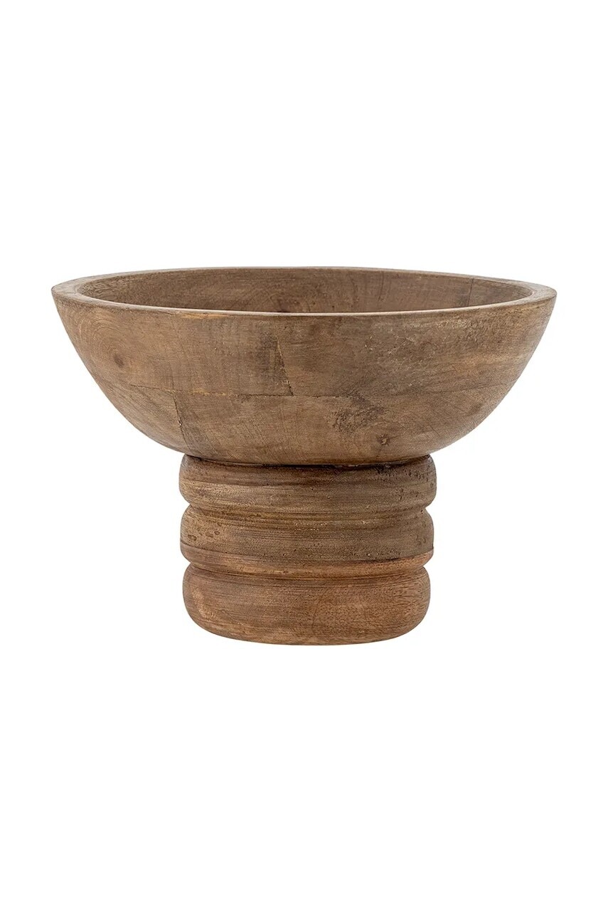 Dekoračná miska Bloomingville Nanuka 20,5 x 14,5 cm hnedá farba