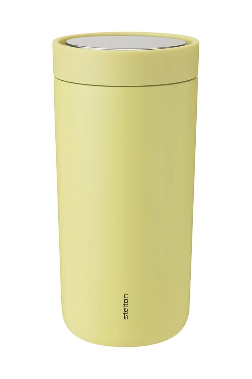 Termo hrnček Stelton To Go Click 0,4 L žltá farba