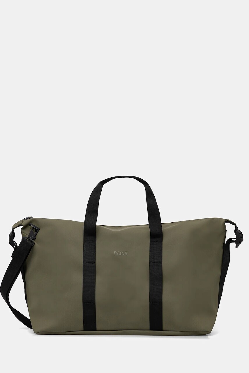 Taška Rains 14200 Hilo Weekend Bag zelená farba, 14200