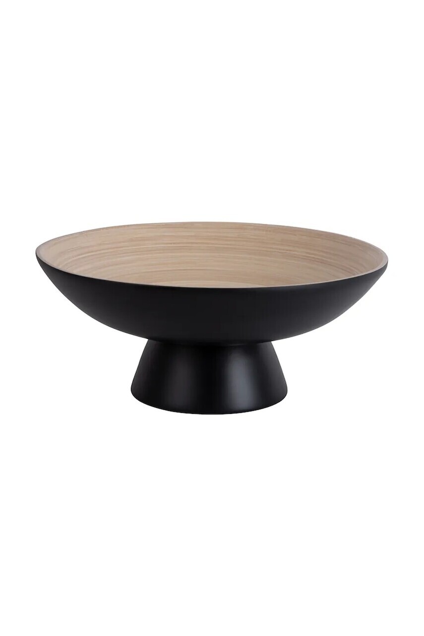 Dekoračná miska Present Time Fruit Bowl Puro 30 cm čierna farba