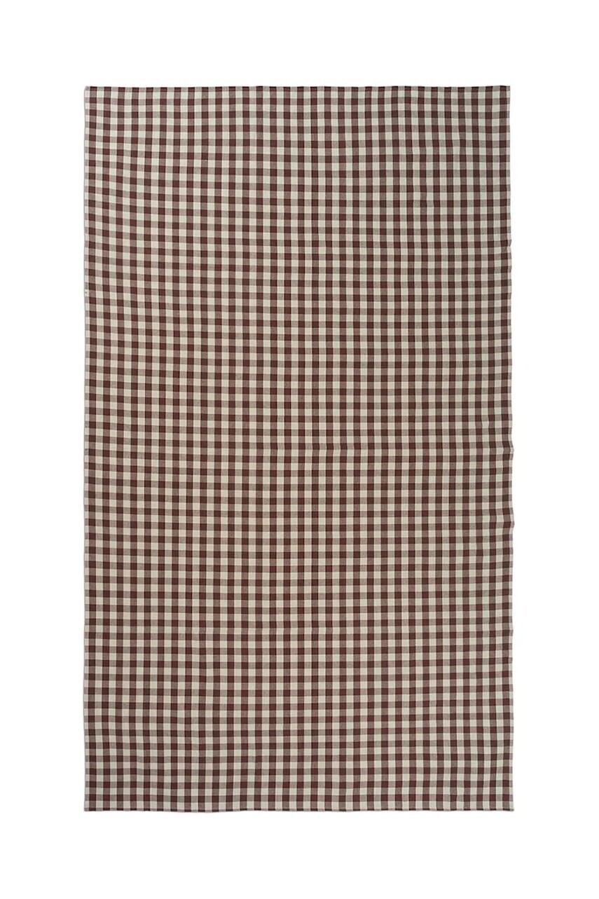 Bavlnený obrus ferm LIVING Bothy 150 x240 cm hnedá farba