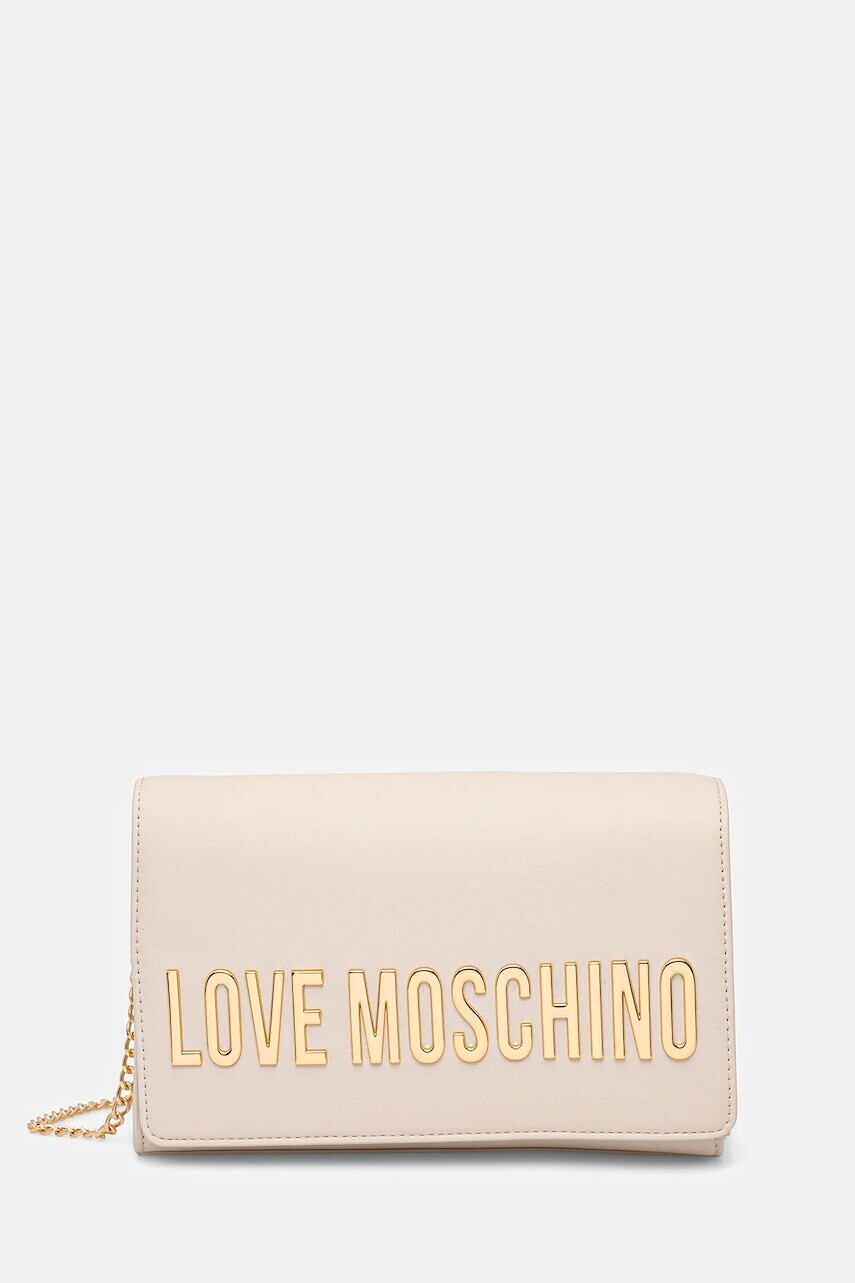 Kabelka Love Moschino béžová farba, JC4103PP1NKD0110