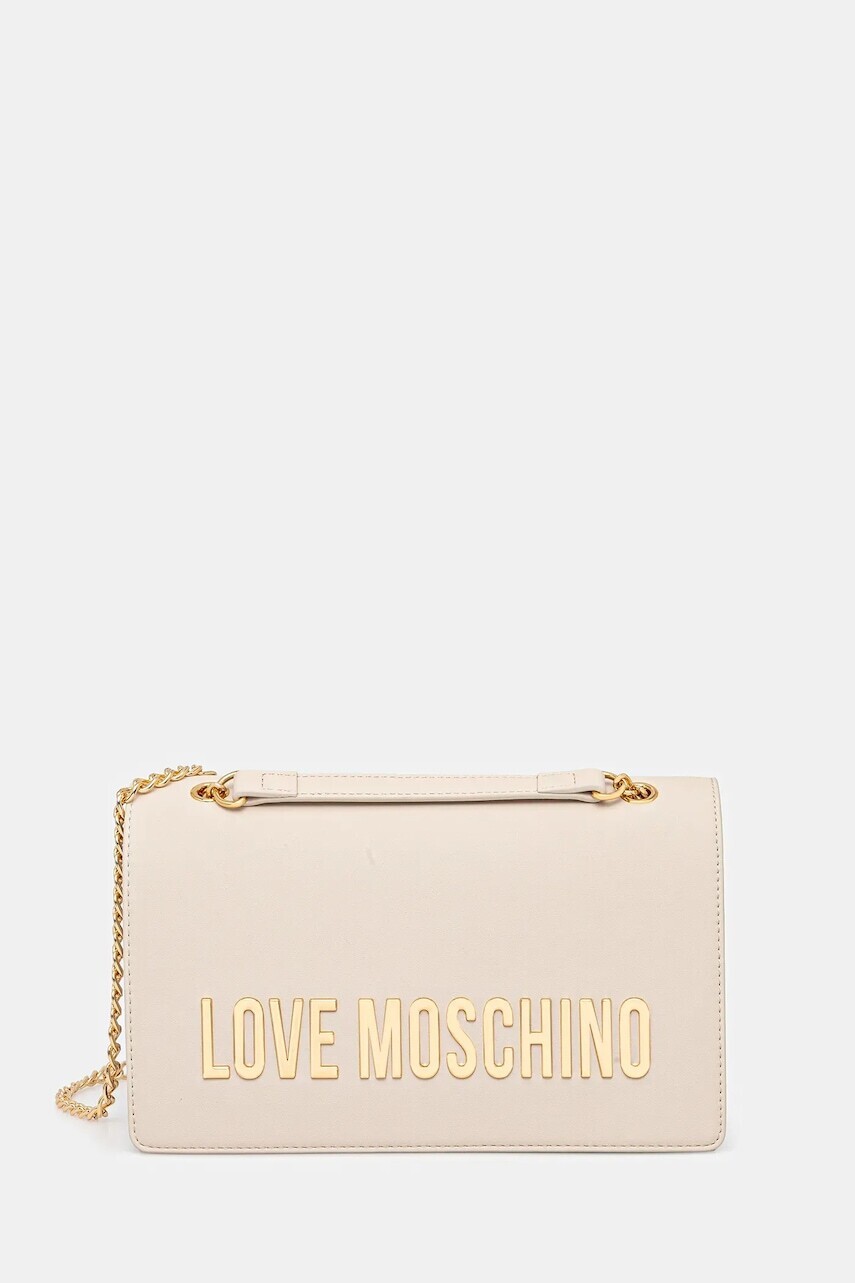 Kabelka Love Moschino béžová farba, JC4192PP1NKD0110