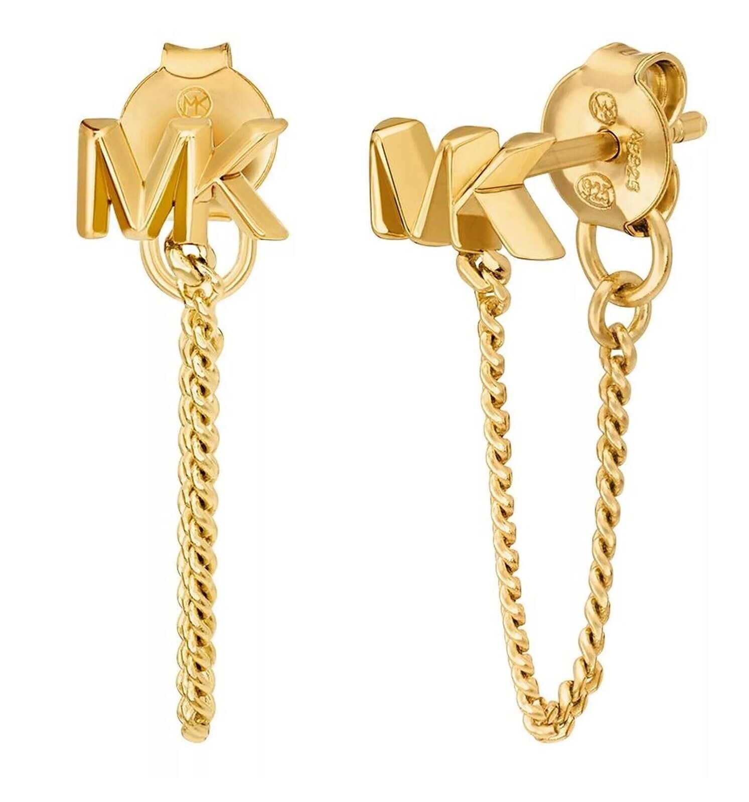 Michael Kors Fashion pozlátené visiace náušnice Premium MKC1782710