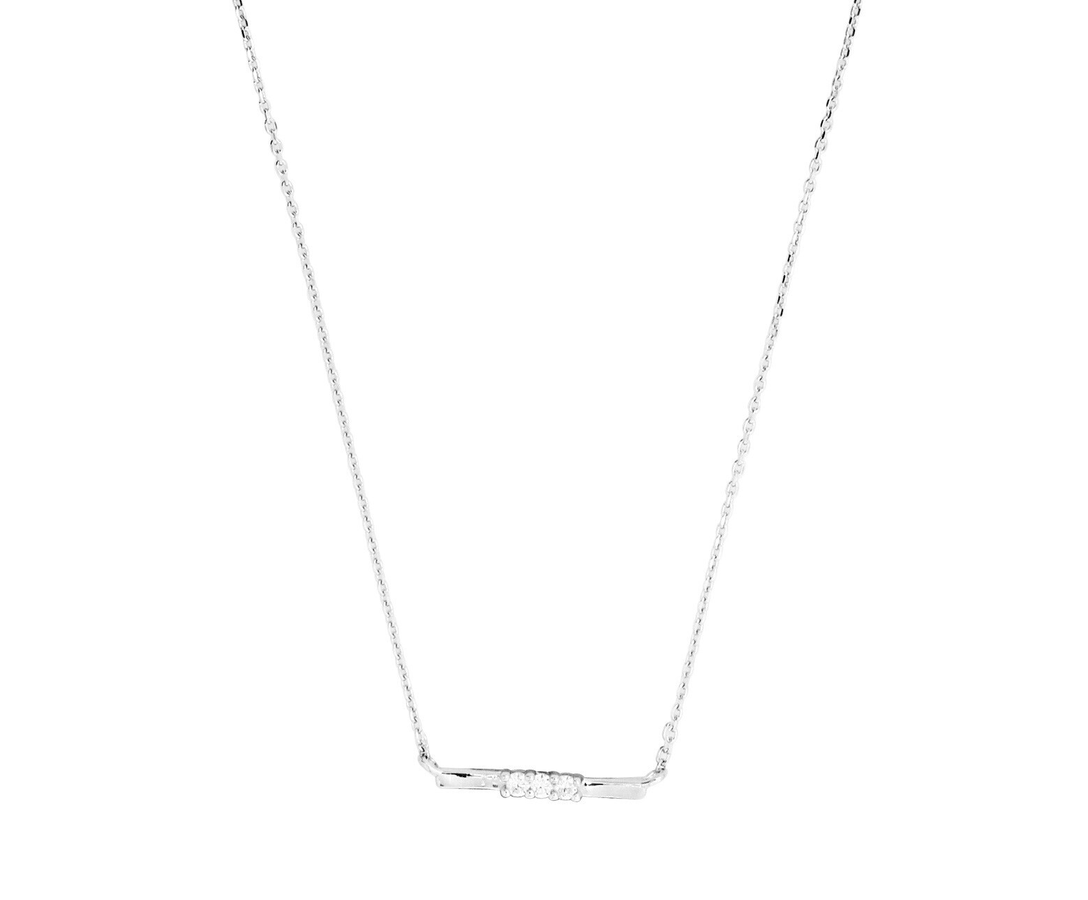 Silver Cat Elegantný strieborný náhrdelník so zirkónmi Beauty SC637