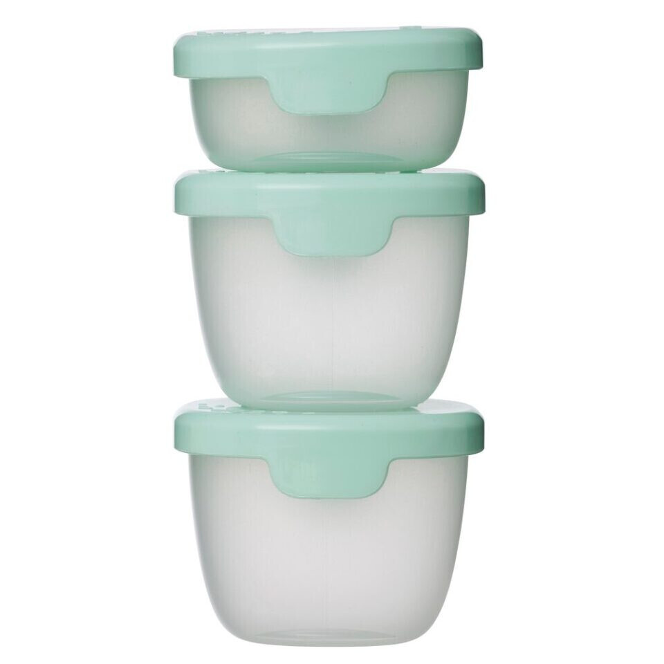 B.BOX Súprava zelených dóz snack tubs 3 kusy