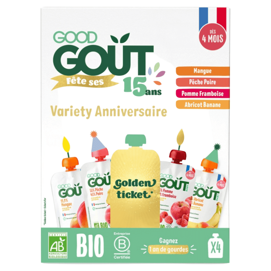 GOOD GOUT Ovocný jackpot BIO 4 x 120 g