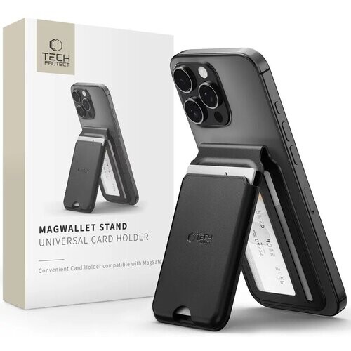 Tech-Protect MagWallet MagSafe univerzálny držiak na mobil, čierny