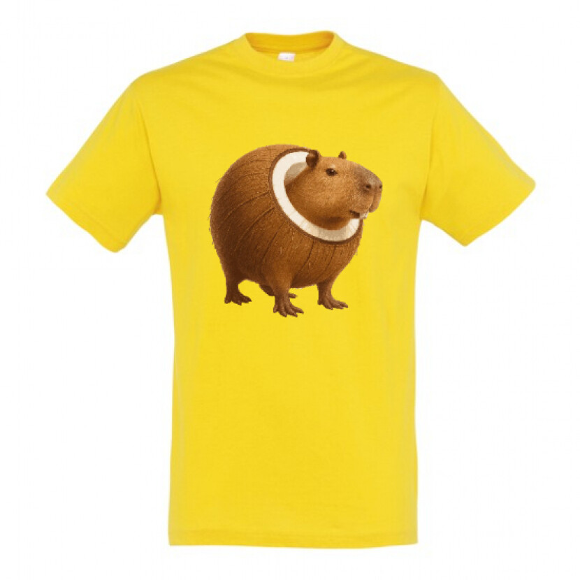 Tričko Brainrot Bobrini Cocosini - žlté, XL