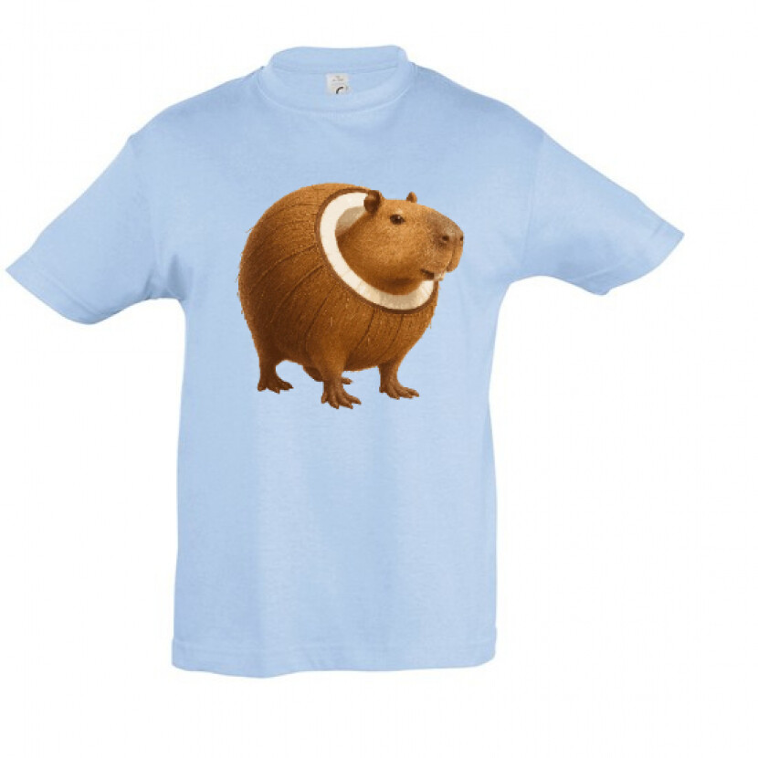 Tričko detské Brainrot Bobrini Cocosini - svetlo modré, 2-3 roky