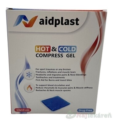 Aidplast Kompresný gélový obklad teplý-studený 13x13cm 1ks