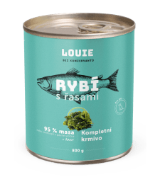 LOUIE Konzerva LOUIE ryba s riasou 800g pre psov