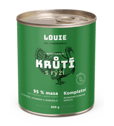LOUIE Konzerva LOUIE morka s ryžou 800g pre psov