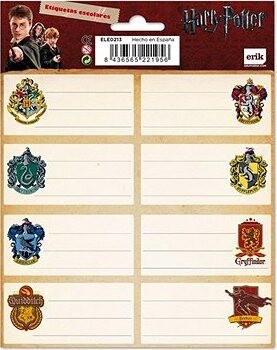 Harry Potter – poznámkové štítky 16 kusov