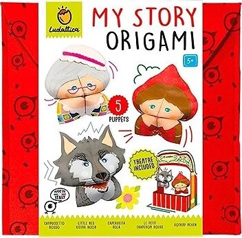 Ludattica Môj príbeh Origami – Červená Čipočka + kartónové divadlo