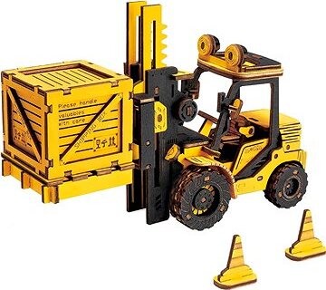 ROBOTIME Roker 3D drevené puzzle Vysokozdvižný vozík 139 dielikov