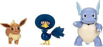 Pokémon figúrky – Eevee, Murkrow, Wartortle