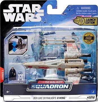 Star Wars figúrka 13 cm – X-Wing (Red Five) + Jedi Luke Skywalker a R2-D2