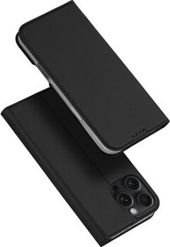 Dux Ducis Skin Pro flipové kožené puzdro na iPhone 16 Pro Black