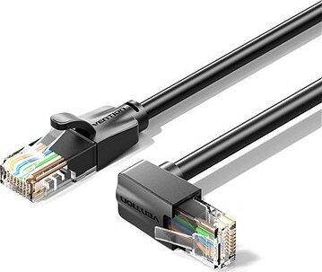 Vention Cat.6 UTP Downward Right Angle Ethernet Patch Cable 2 m Black