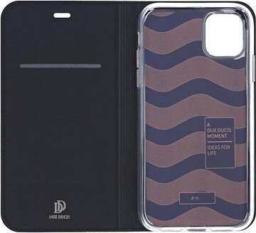 DUX DUCIS Skin Pro flipové kožené puzdro pre iPhone 11 Čierne