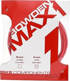 MAX1 Bowden 4 mm červený balenie 3 m