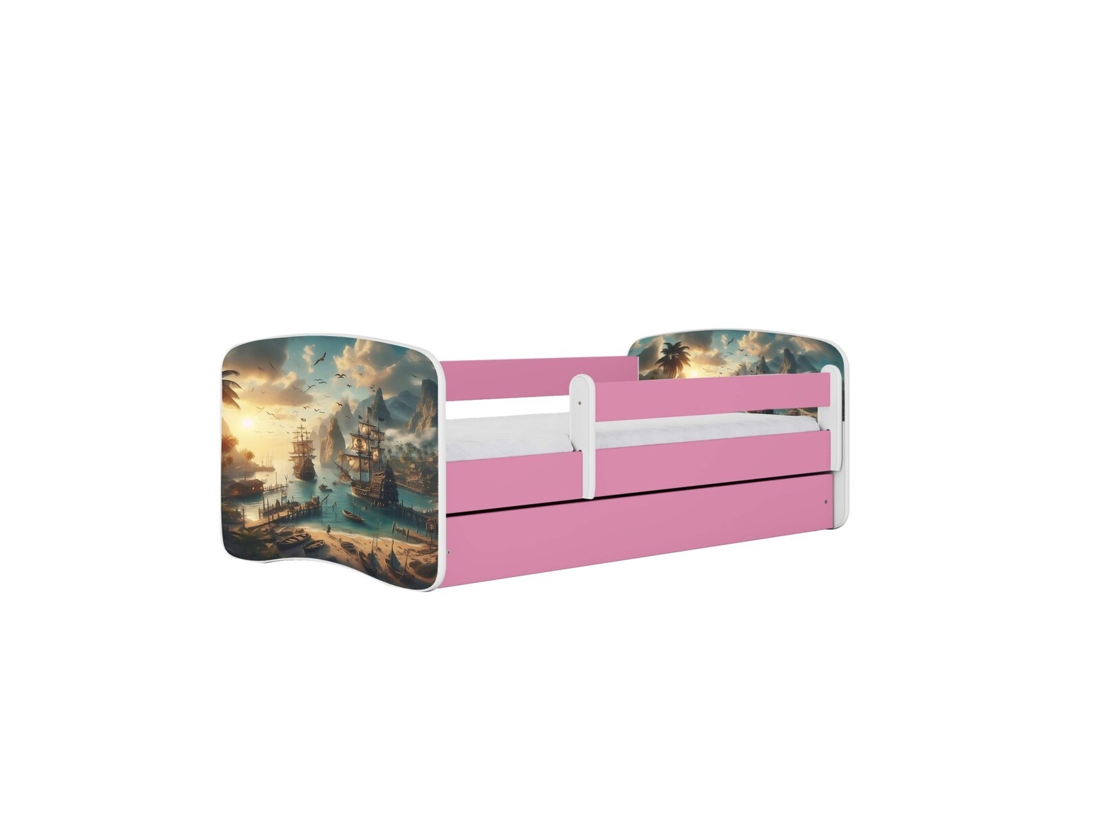Dětská postel Babydreams loď růžová