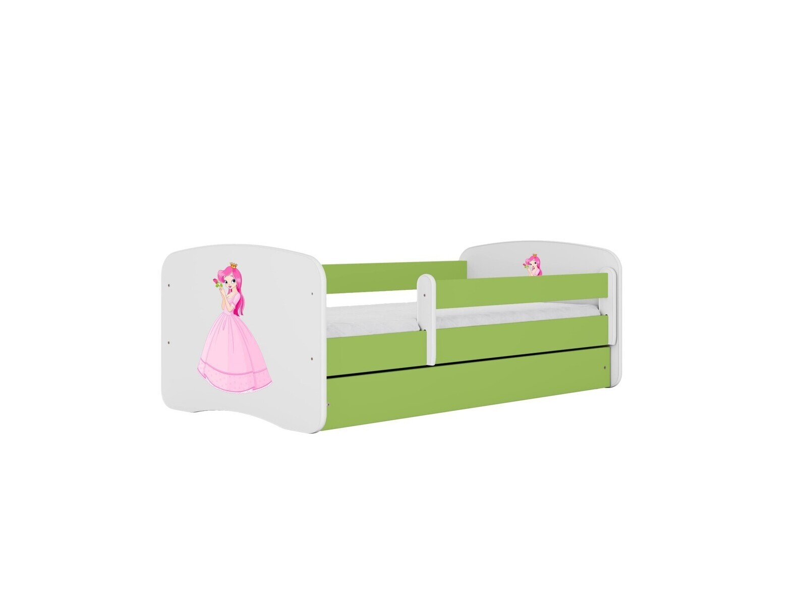 Dětská postel Babydreams princezna zelená