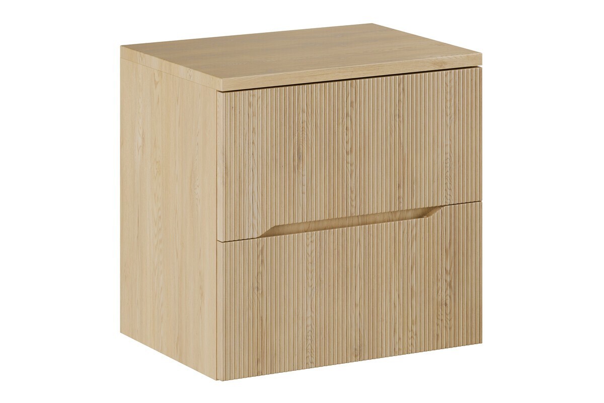 Závěsná skříňka pod umyvadlo Nordic s deskou 60 cm dub cremona