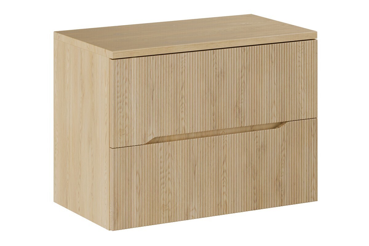 Závěsná skříňka pod umyvadlo Nordic s deskou 80 cm dub cremona