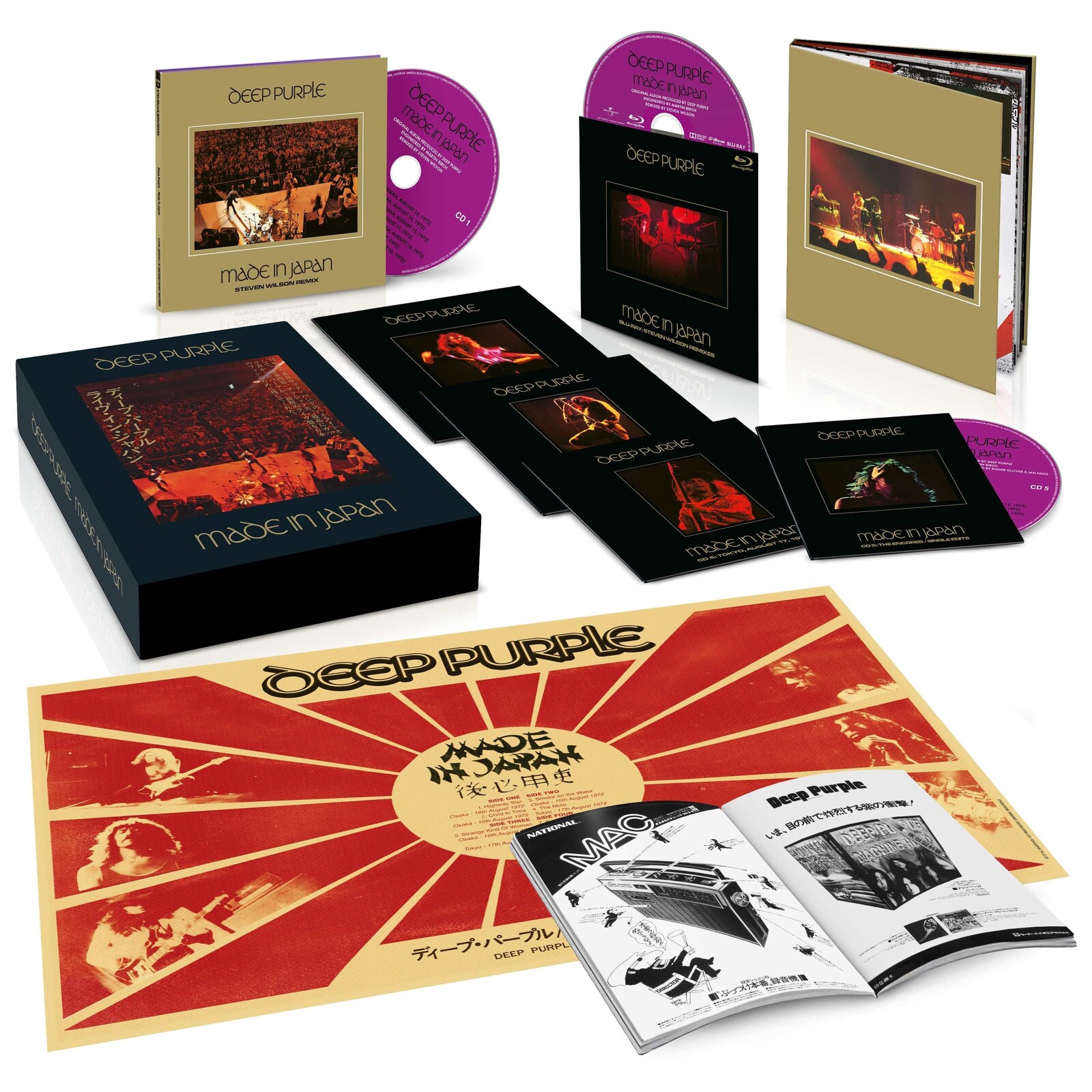 Deep Purple, DEEP PURPLE - MADE IN JAPAN (6CD), CD
