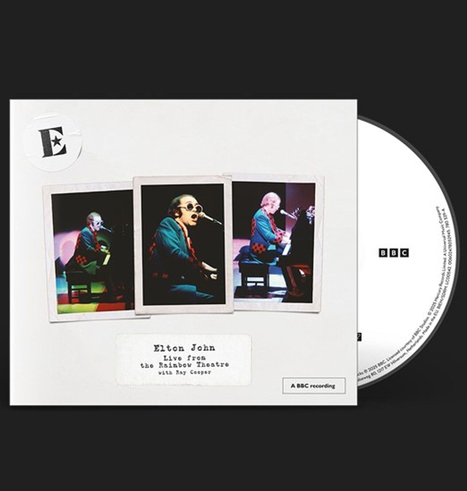 Elton John, JOHN, ELTON - LIVE FROM THE RAINBOW THEATRE WITH RAY COOPER 1 CD, CD