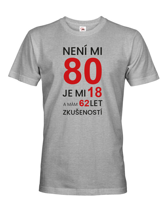 Panske tričko k 80 narodeninám