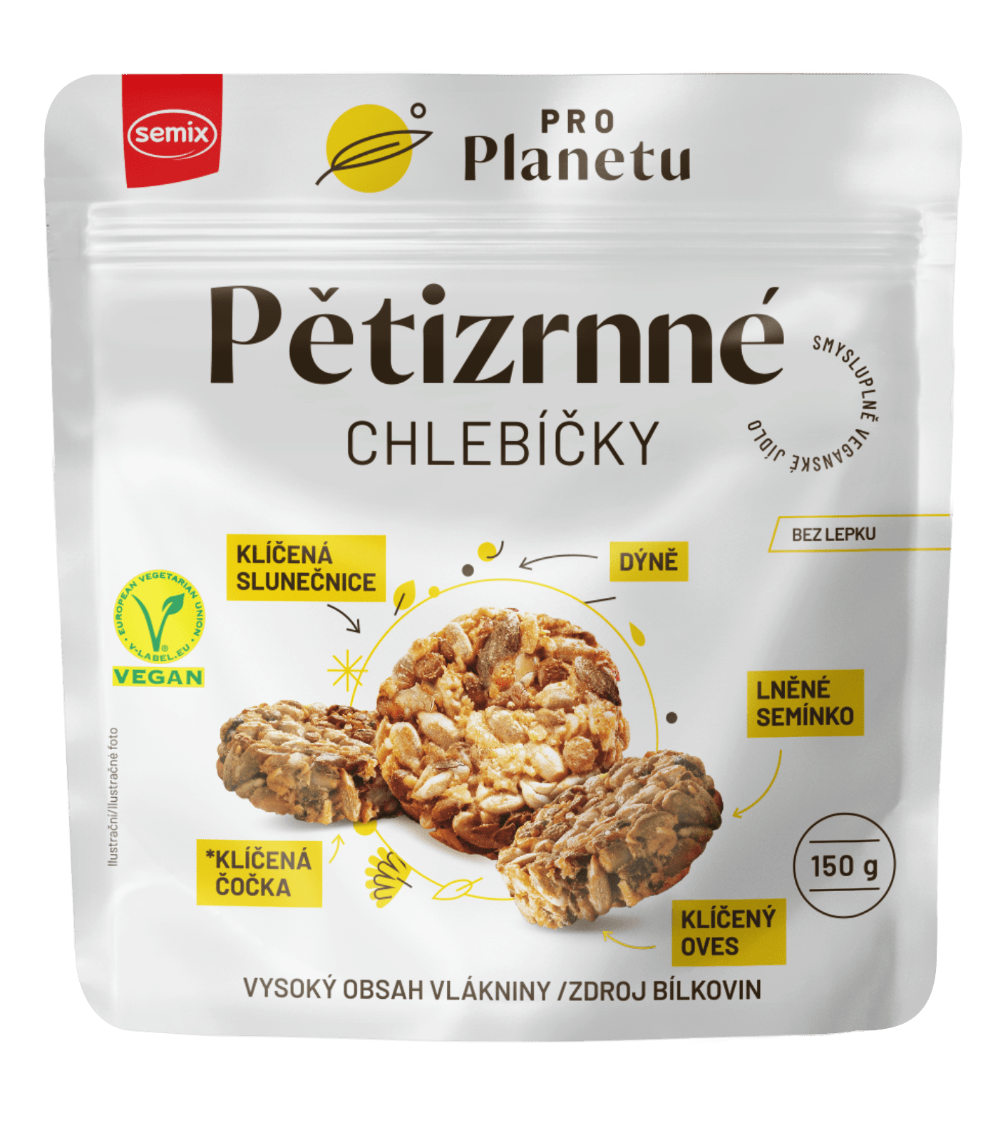 VEGA PROVITA Akcia spotreba 07/2025 CHLEBICKY 5-zrnné Semix BLP 150g-1 150g