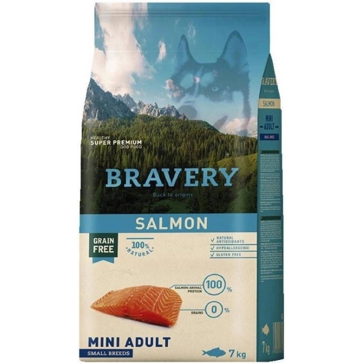 Bravery Dog Mini Puppy Salmon - 4x2kg