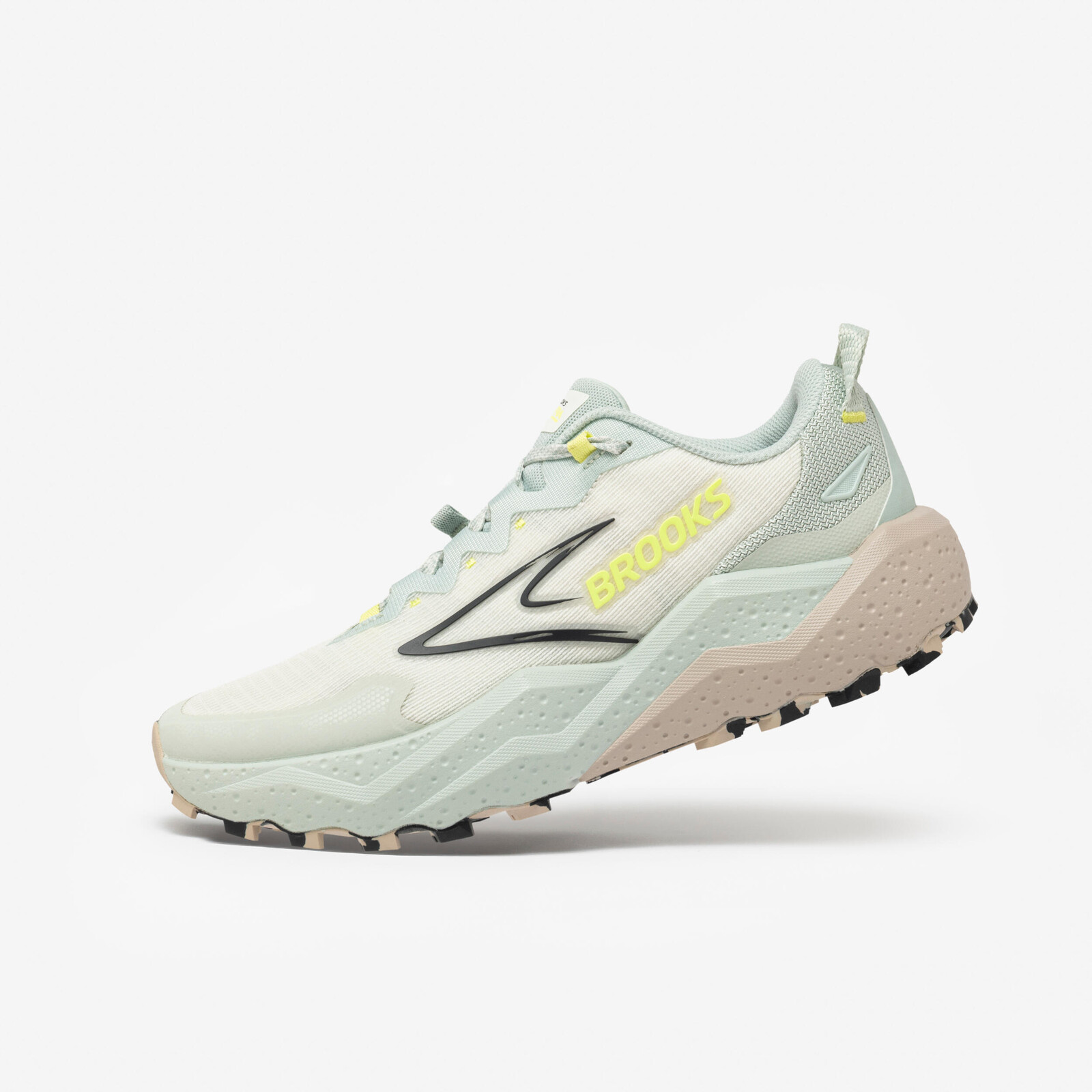BROOKS Caldera 8 dámska trailová obuv bledozeleno-béžová