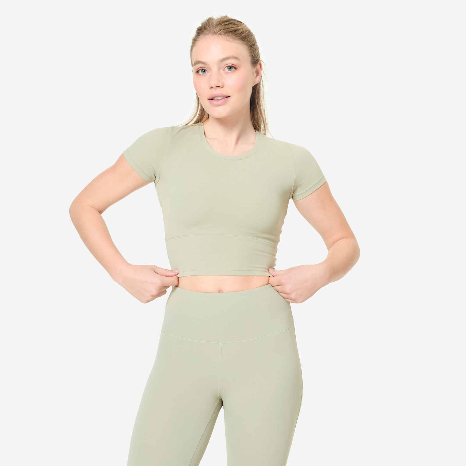 Dámske tričko Breathe na jogu a pilates zelené