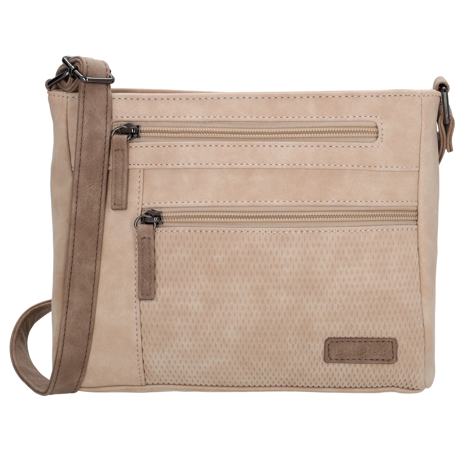 Beagles Brunete dámska crossbody taška 23,50 cm - svetlá taupe