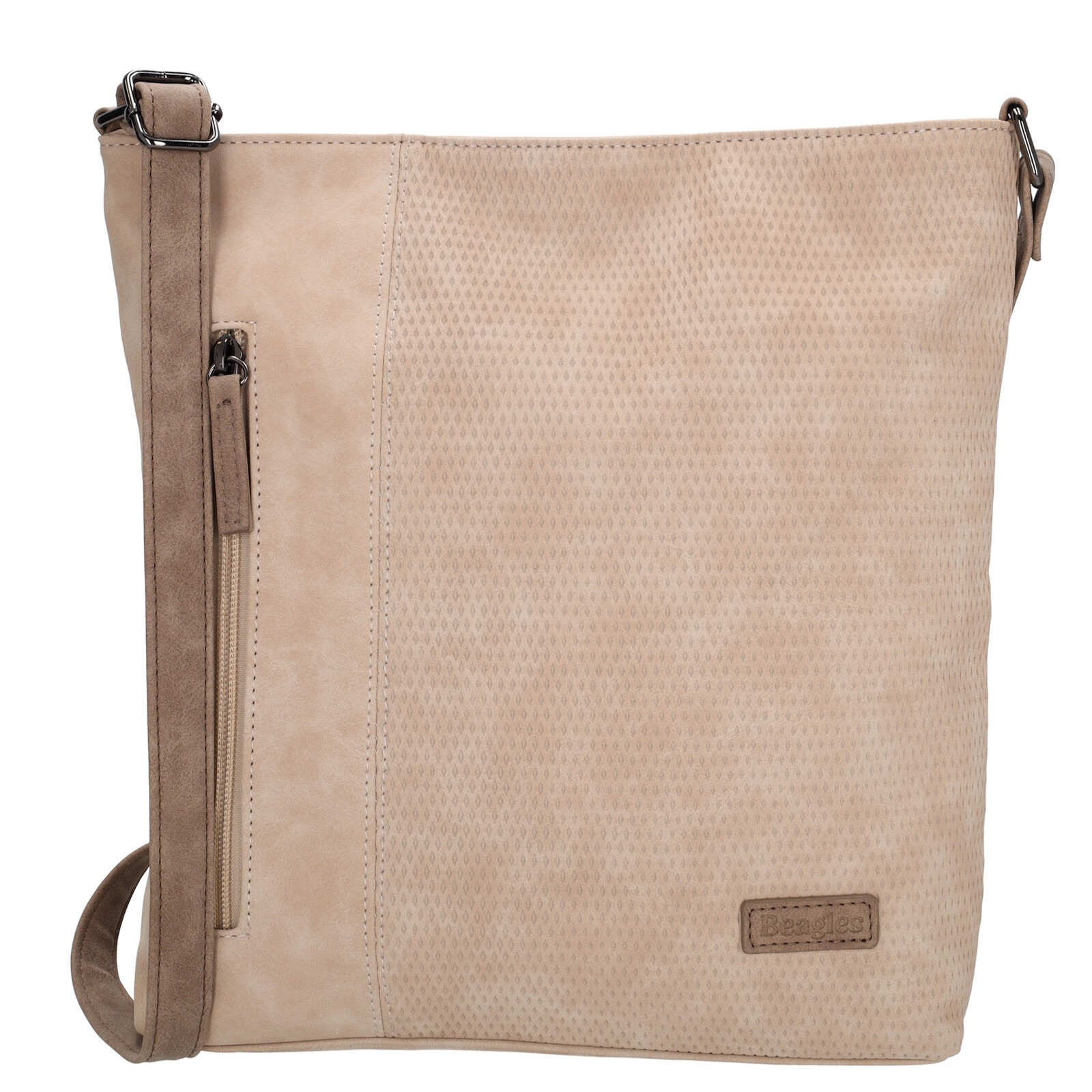 Crossbody taška Beagles Brunete - svetlá taupe