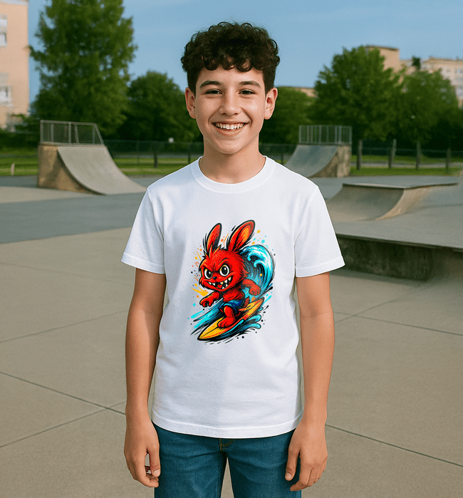 Surfer tričko biele - Labubu - 5XS (116)