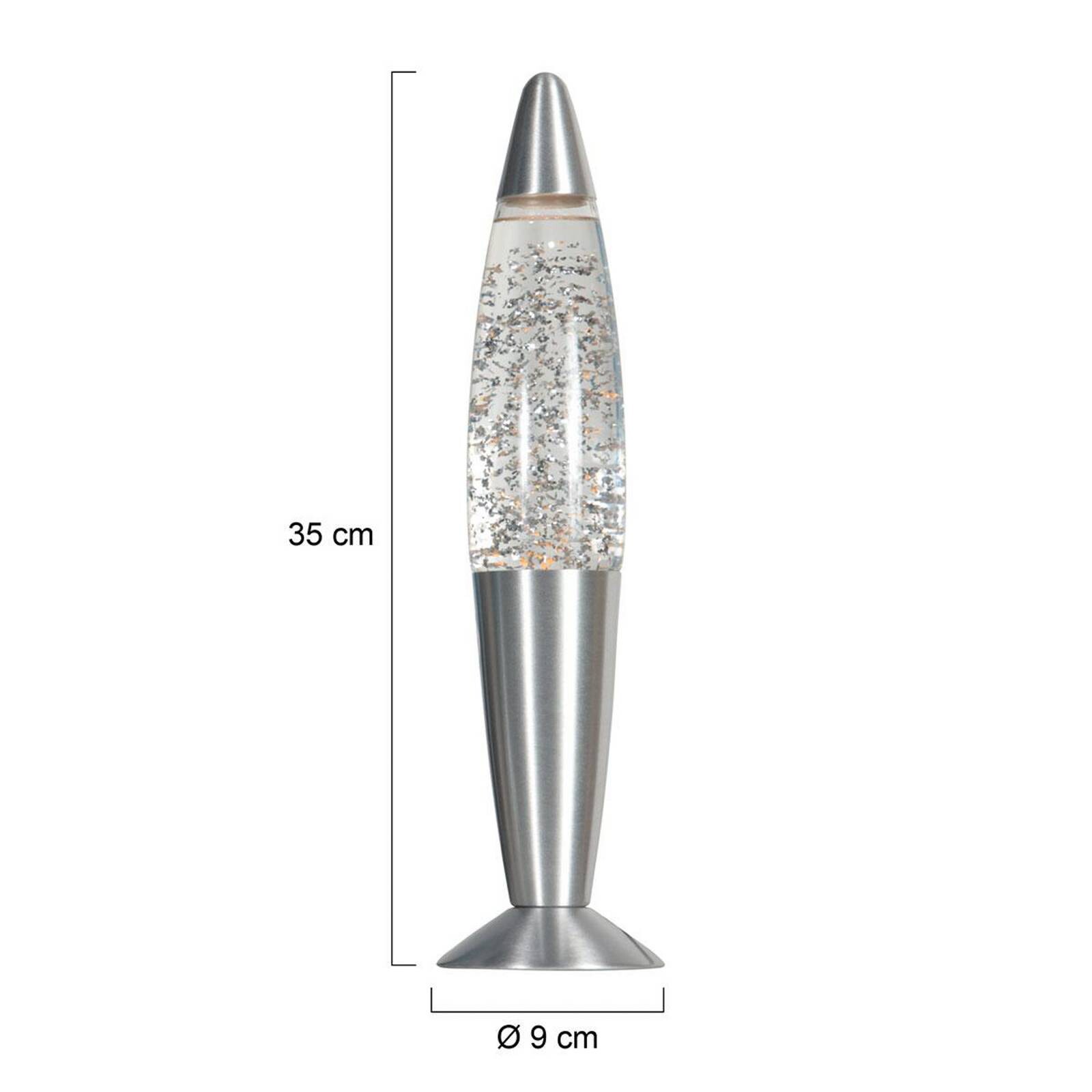Stolová lampa Volcan 4187, oceľ, trblietavý efekt, E14