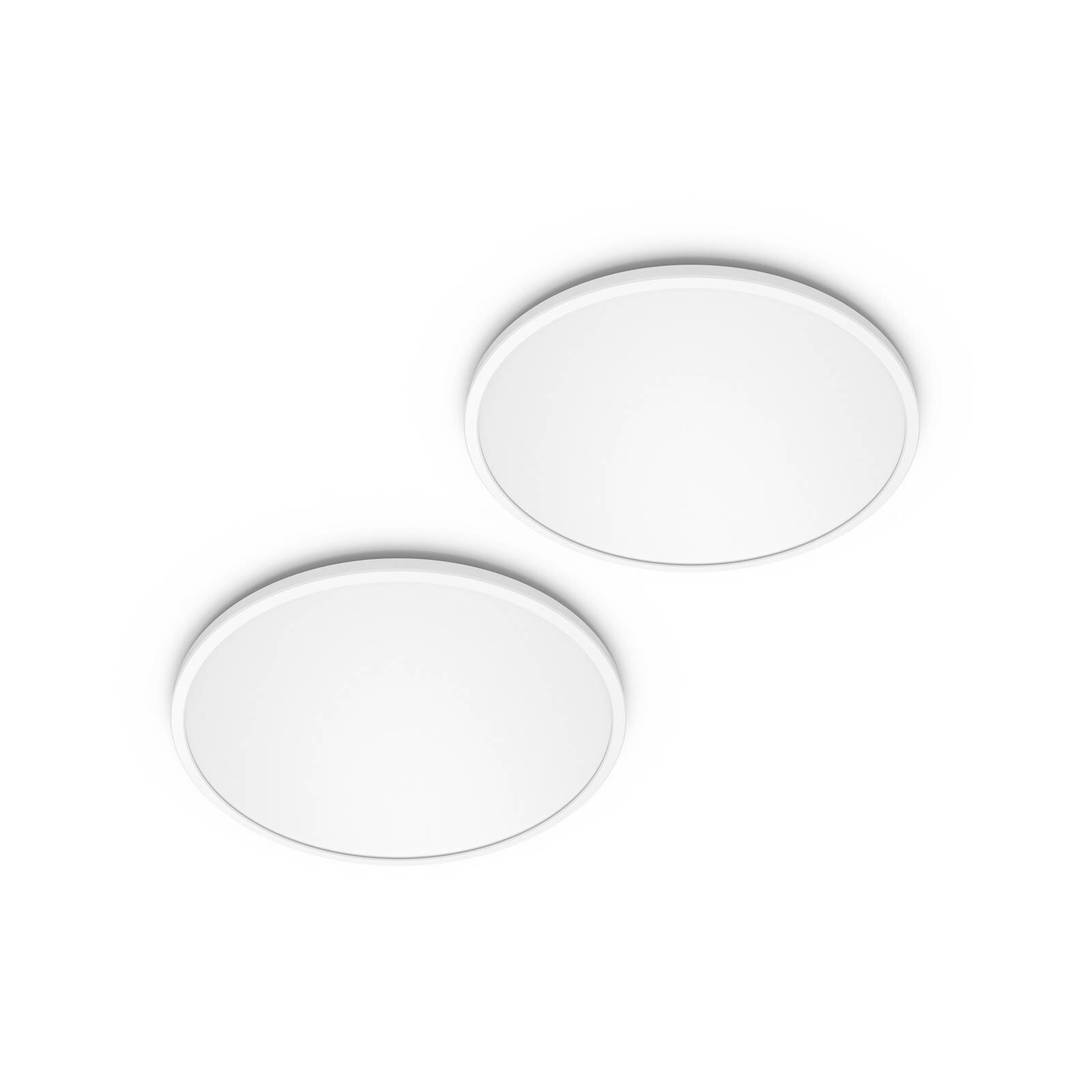 Philips LED SuperSlim 2-dielna sada biela IP44 Ø 25 cm 2 700 K