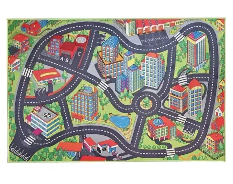 Detský koberec Mesto cesty, 140x200 cm%
