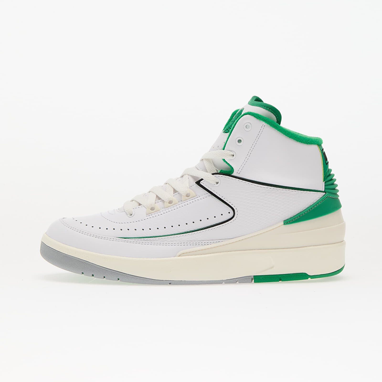 Tenisky Air Jordan 2 Retro White/ Lucky Green-Sail-Lt Steel Grey EUR 45.5
